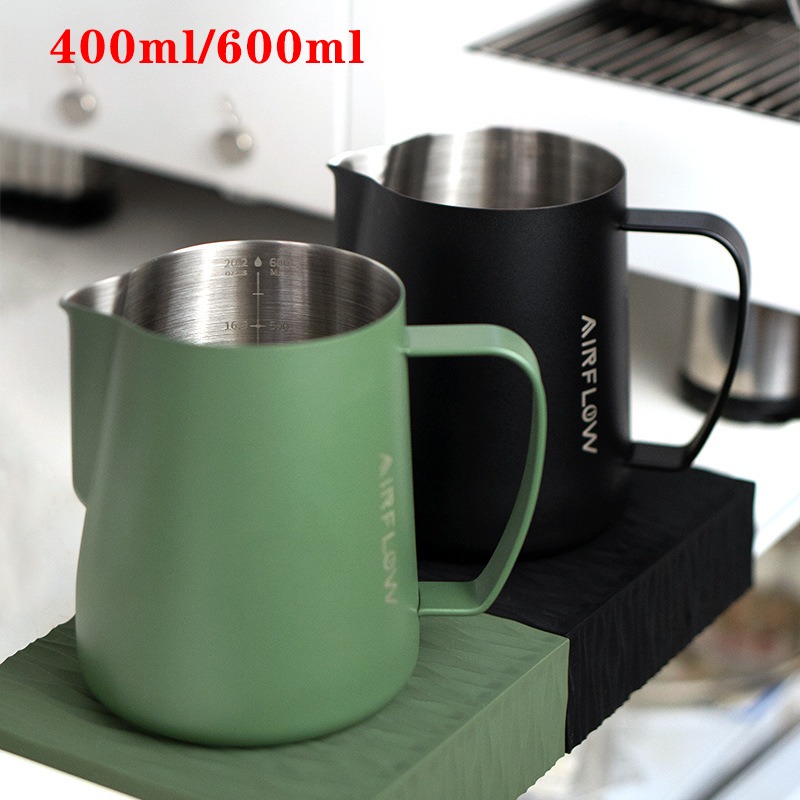 Barista Milk Jug - 400 ml/600 ml Edelstahl Kaffee Latte