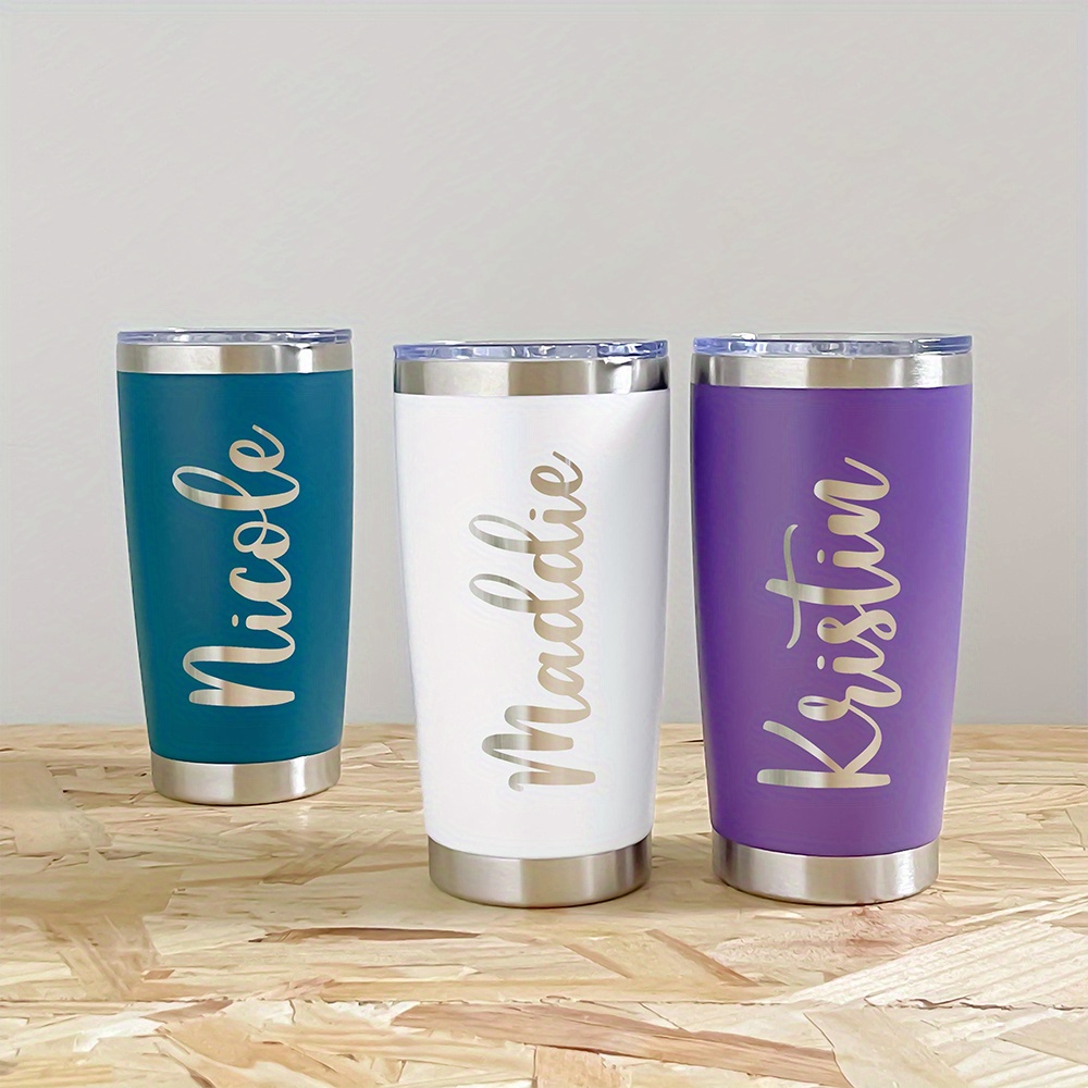 Coffee Tea Name - Personalisierter 20oz Edelstahlbecher mit Namen, individuell