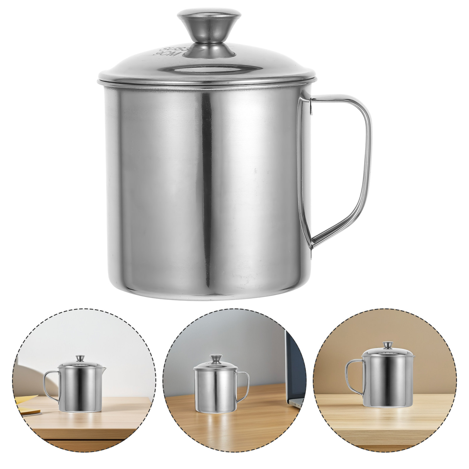 Coffee Tea & Jane - Wiederverwendbarer Edelstahlbecher mit Deckel für Kaffee,