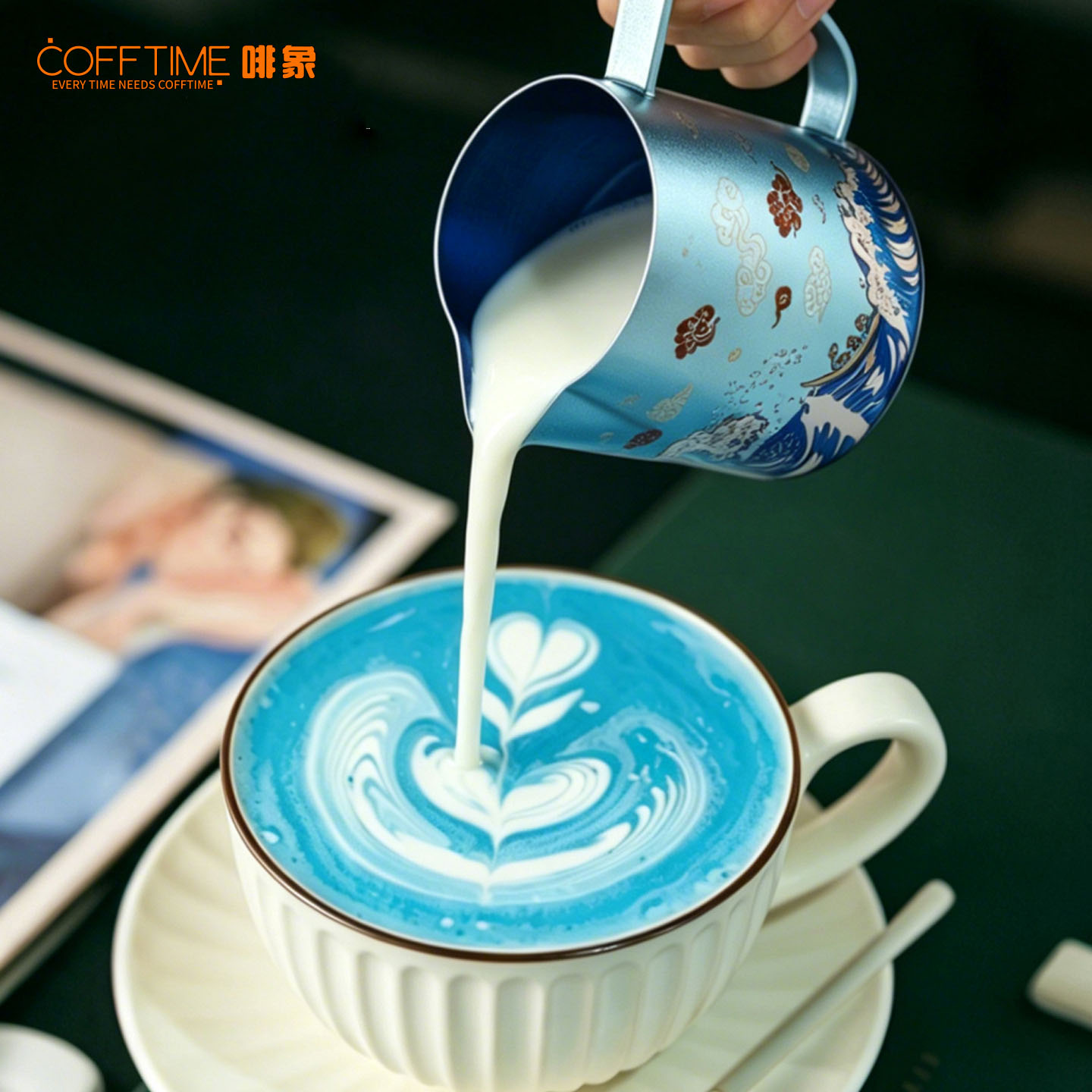 Barista Milk Jug - 600ML Milchkännchen aus reinem Titan mit