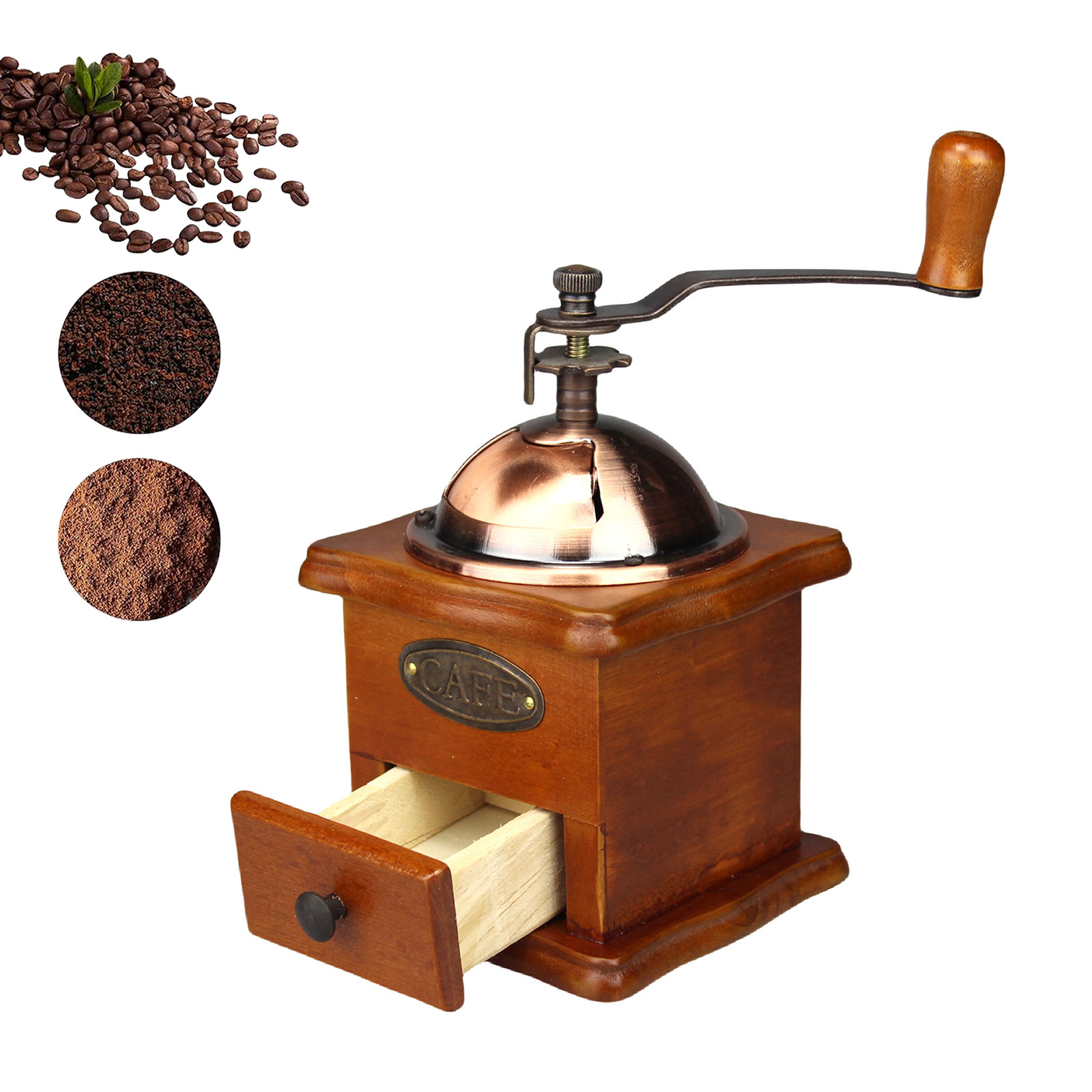 Antike manuelle Kaffeemühle Ha – Burr Hand Grinder Bewertung und Preis