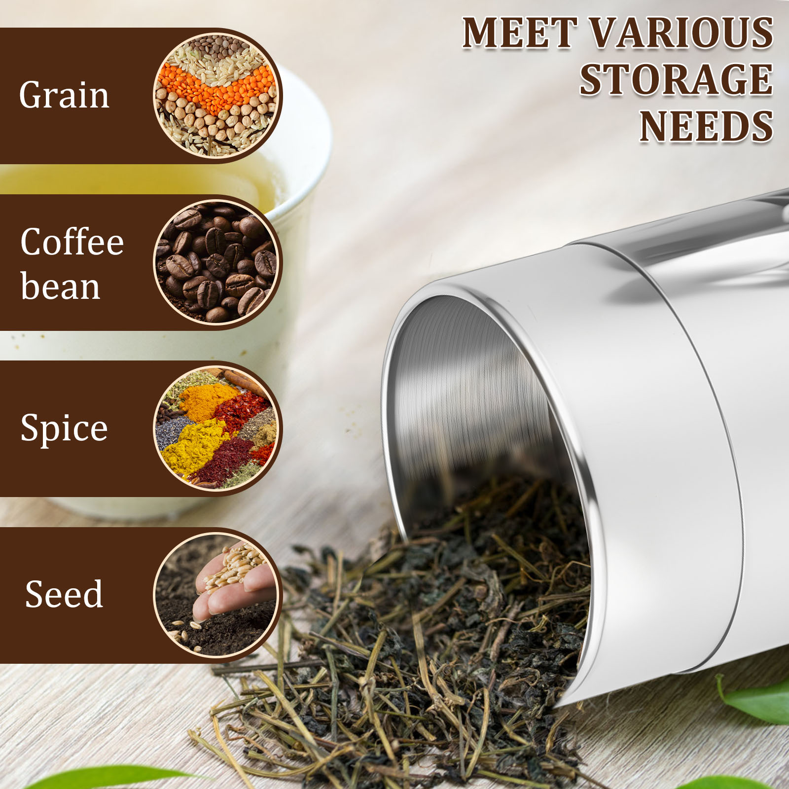 Edelstahl Tee Blatt Dosen Kani – Coffee Tea Sugar Bewertung und Preis