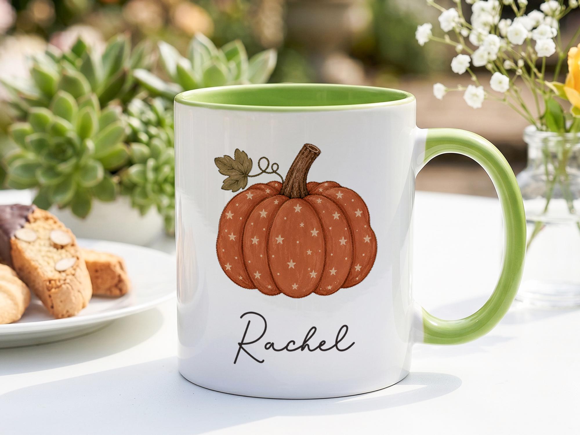 Personalisierte Kürbis-Tasse,  – Coffee Tea Name Bewertung und Preis