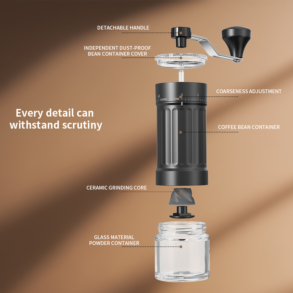 Extern Einstellbare Konische M – Burr Hand Grinder Bewertung und Preis
